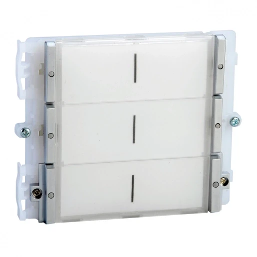 Comelit Ikall Drukknopmodule module SF TR druktoets aluminium/kunststof 6-voudig wit 33426