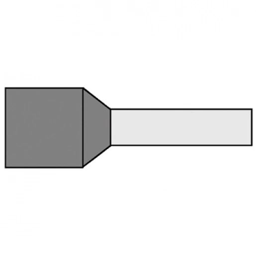 Klemko adereindhuls 0,14mm² 6mm Geïsoleerd Grijs