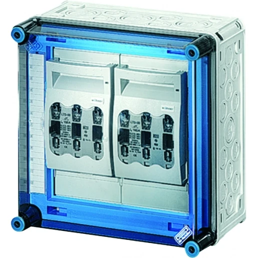 Hensel Mi Lastscheiderkast 2x160A NH00 3p op Rail 250A 5 polig BM2 300x300mm