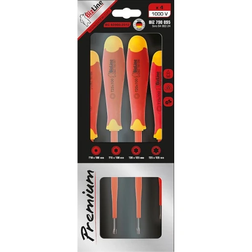 Bizline I-SLIM Torx Schroevendraaier premium (set van 4) 4 torx Geïsoleerd 1000 V 790095