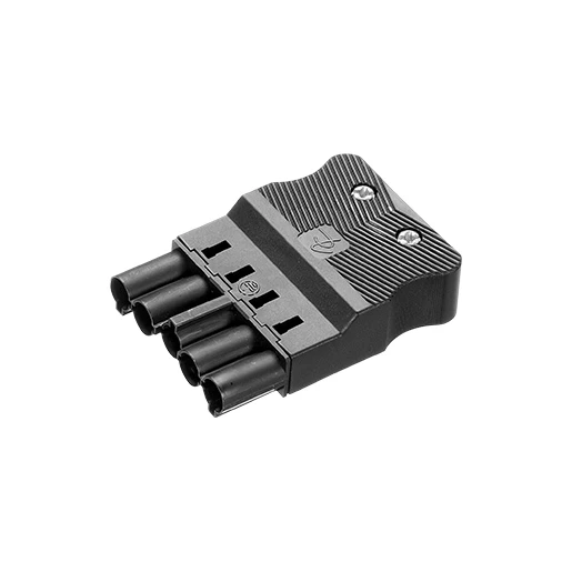 Adels STEKER VLAK 5-POLIG 1,5 MM2 MALE ZWART