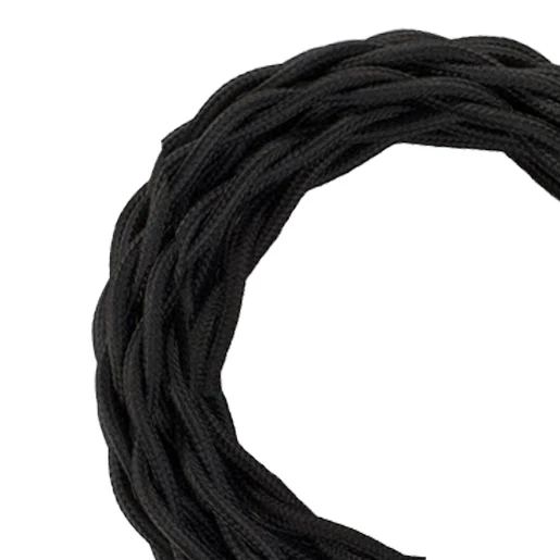 Bailey TEXTILE CABLE TWISTED 2C BLACK 3M