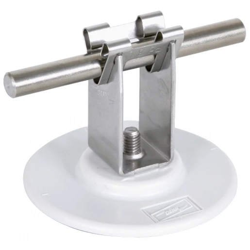 Dehn Roof cond.holder dehngrip 32mm stst with adhesive pad d 67mm f.rd 8m