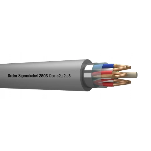 Draka 2800 Signaalkabel AFG Dca Grijs 6x2x0,8mm - 100mtr