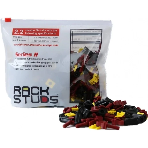 Minkels ROOD RACKSTUDS VOOR DIKTE 2,2MM 100 ST