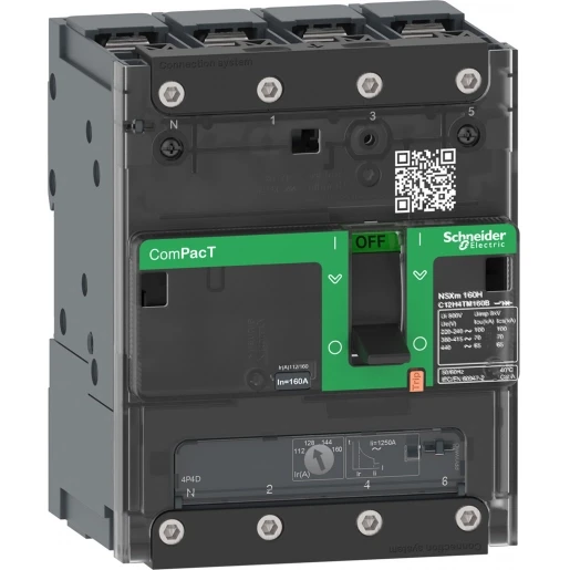 Schneider Electric NSXM100E 16KA AC 4P4D 50A TMD BUSBAR