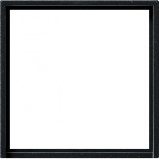Gira System 55 Adapterraam vierkant zwart 0282005