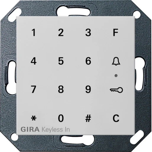 Gira System 55 Sleutelloos in codeklavier Mat grijs 2605015