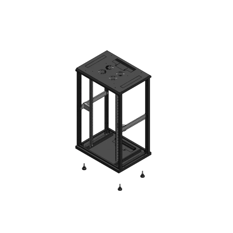 Gigamedia Vloer patchkast SP SP EX 19" 26HE 800x600mm Zwart GGM 702686SPSPEX