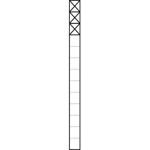 Siedle Communicatiezuil Vrijstaand aluminium 3 modules 1344mm 200038187-00