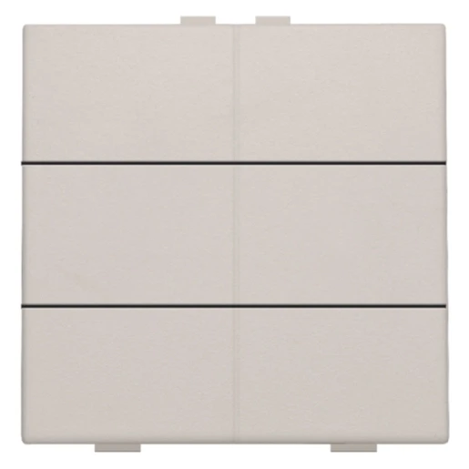 Niko Home Control Tastsensor bussysteem 6-voudig grijs inbouw IP20 102-51006