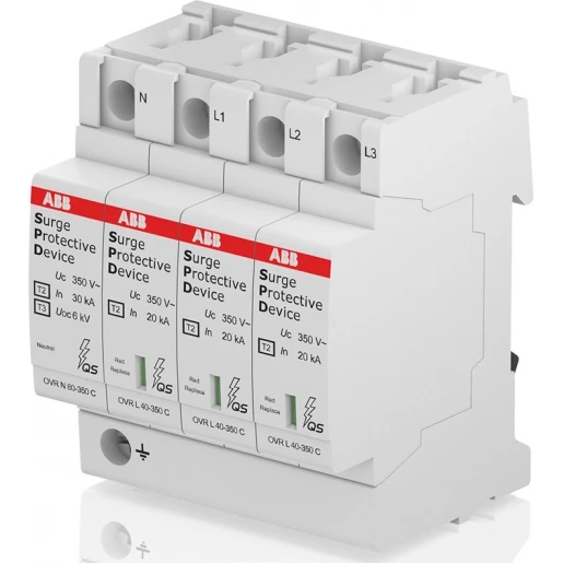 ABB Overspanningsbeveiliging Type 2 3P+N Cardridge vervangbaar