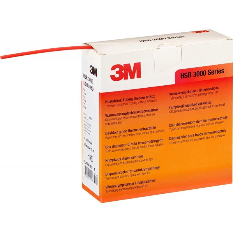 3M krimpkous dunwandig hsr 3000 rood ø3-1mmx10m