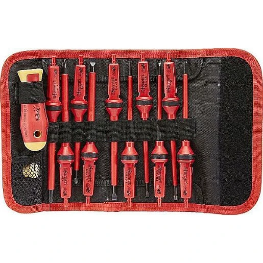 Bizline Schroevendraaierset 10-delig 1 PZ 2 PH 5 platte schroevendraaiers 2 torx Geïsoleerd 1000 V 790098