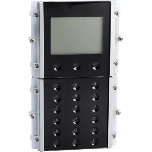 Comelit Ikall Naam-index en numerieke belmodule oproep-display aluminium/kunststof zwart 3360B