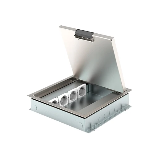 HPL VLOERDOOS INSTORT 50MM 4XWCD 6XDATA RVS T15 KLAPDEKSEL