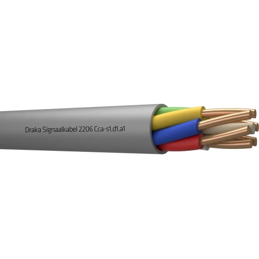 Draka 2200 Cca signaalkabel 6x0,8mm Grijs