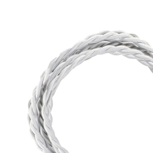 Bailey TEXTILE CABLE TWISTED 2C WHITE 3M
