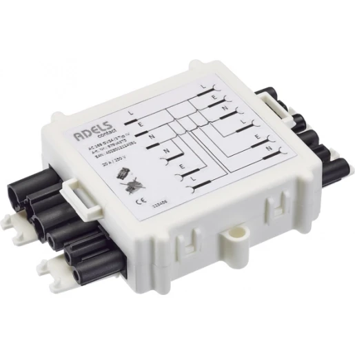 Adels VERDEELBOX VOOR STEKERBAAR INSTALLEREN 20A 2,5MM2 3-POLIG