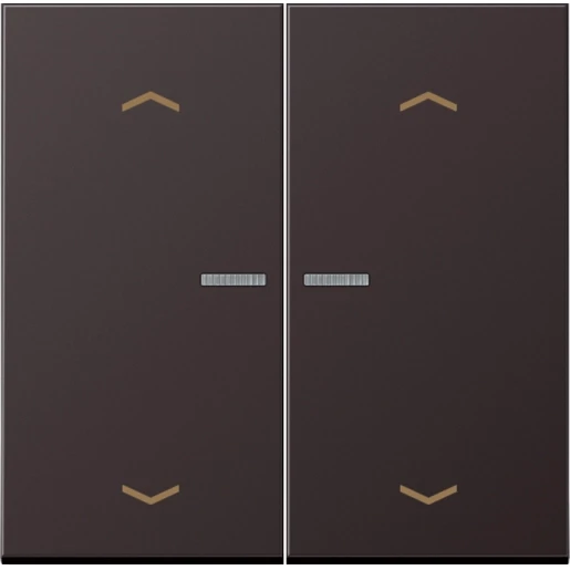 Jung LS range home stuurafdekking pijl dark 2-voudig Mat aluminium BTAL17102PD