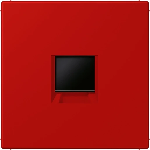 Jung LS range Afdekking centraalplaat AMP Radiall LC32090 Modular-Jack 1 connector Zonder label rood LC1969-1WE227