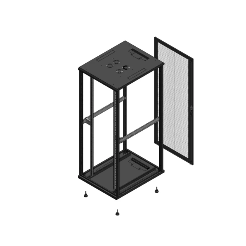 Gigamedia Vloer patchkast SP AR enkel PER EX 19" 42HE 800x1000mm Zwart GGM 7042810SPPPSEX