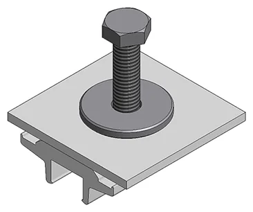 Van der Valk Alu klem voor power optimizer/micro omvormer - voor Side+ en trapezium profiel 774223