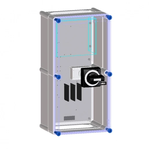 Eaton Schakelkast voorbereid voor 1 nzm1 mccb 4p