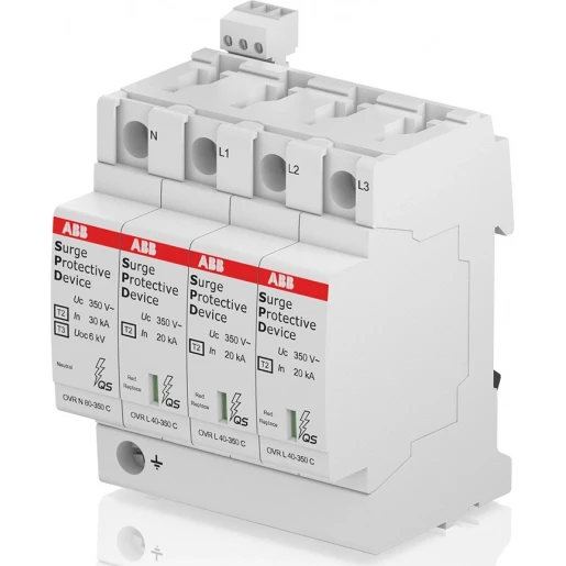 ABB Overspanningsbeveiliging Type 2 3P+N Cardridge vervangbaar