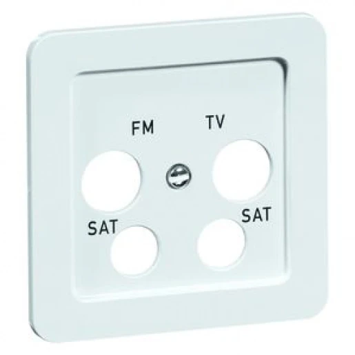 Peha standaard centraalplaat antennedoos Antenne-aansluitdoos, coax 1 connector Zonder label wit 00145611