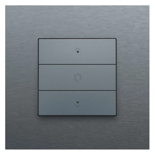 Niko Home Control Bediening dimming 3-voudig grijs inbouw IP20 220-52043