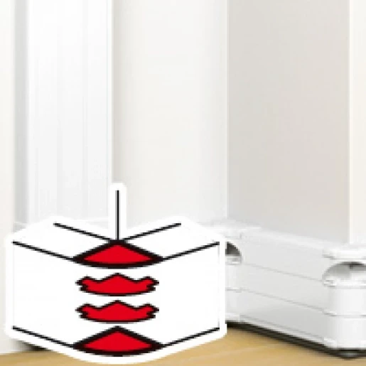 Legrand DLP buitenhoek wandgoot snap-on 50x180mm Halogeenvrij wit RAL 9003 075636