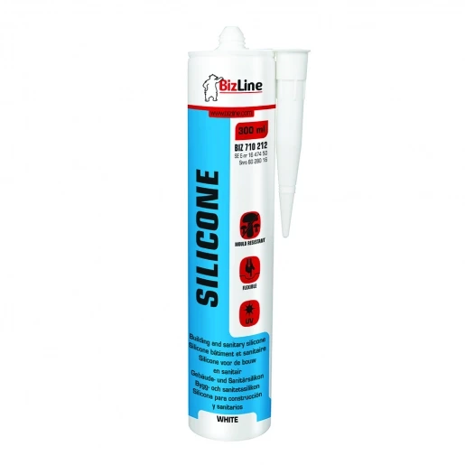 Bizline Siliconenkit 300ml Wit 710212