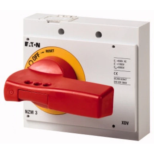 Eaton Draaibed. op schakelaar incl. knop NZM3 rood/geel