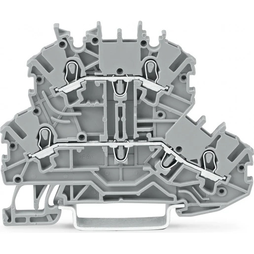 Wago Serie 2000 Verbindingsrijgklem 0,5-1,5mm² eendr. 0,14-1mm² meerdr. Grijs