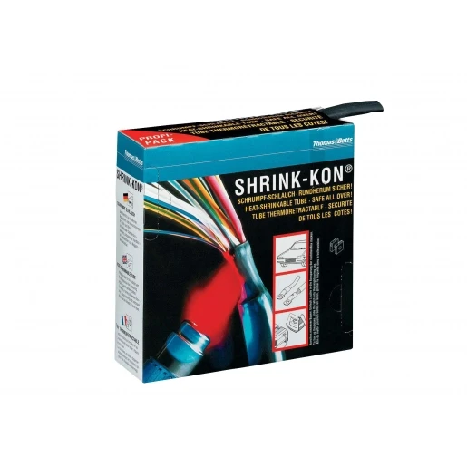 ABB Dunwandige krimpkous 3:1 6.4mm box 7.0 meter,Groen/Geel