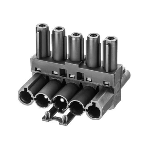 Adels SPLITTER 5-POLIG 1 IN 2 UIT ZWART