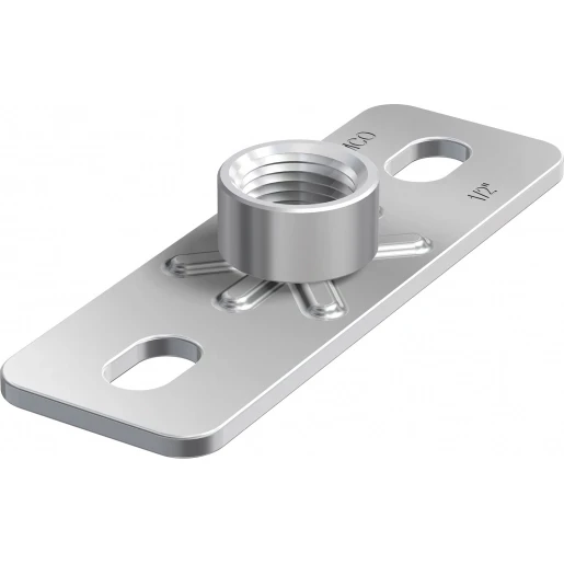 Flamco GP Grondplaat voor beugelbevestiging M10 80x30mm 3055402