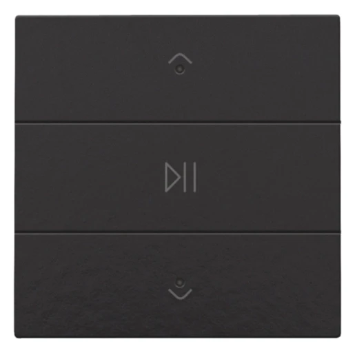 Niko Home Control Tastsensor bussysteem bediening audio 3-voudig zwart inbouw IP20 200-52073