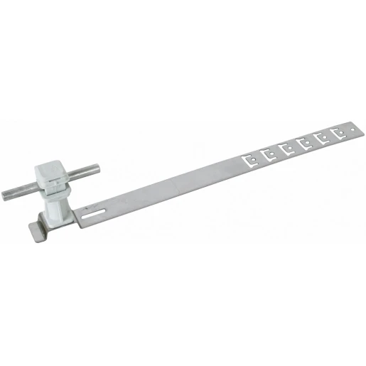 Dehn Roof cond.hol.unisnap stst/plastic grey h 36mm rd 8mm embossed brac
