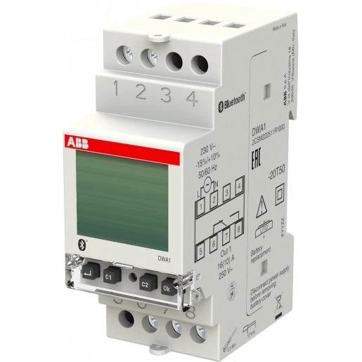 ABB System Pro M Compact digitale schakelklok paneelbouw DIN-rail 1 kanaal 2CSM222511R1000