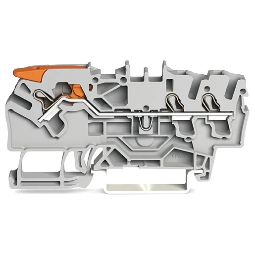 Wago SERIES 2102 Verbindingsrijgklem 0,75-4mm² eendr. 0,25-2,5mm² meerdr. Grijs
