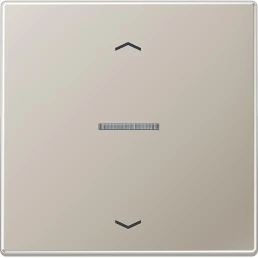Jung LS range tastafdekking standaard pijlen edelstaal enkelvoudig Mat RVS FMES1700P