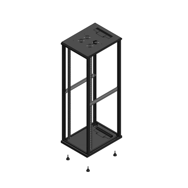 Gigamedia Vloer patchkast SP SP EX 19" 42HE 600x800mm Zwart GGM 704268SPSPEX
