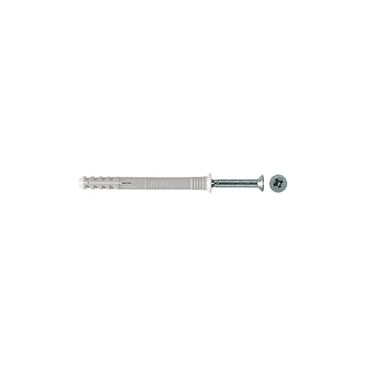 Fischer Nagelplug N 6x40/10 S met verzonken kop