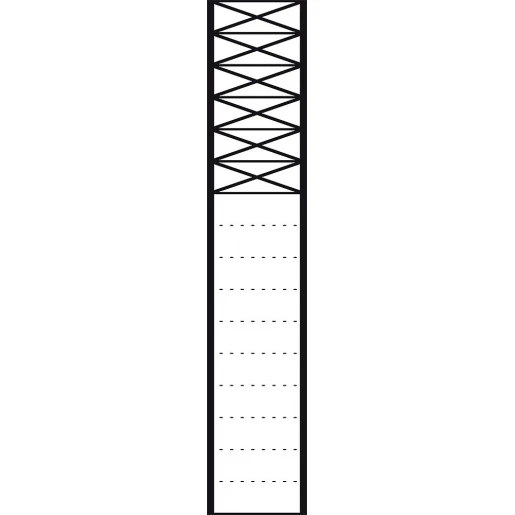 Siedle Communicatiezuil Vrijstaand aluminium 6 modules 1644mm 200039607-00