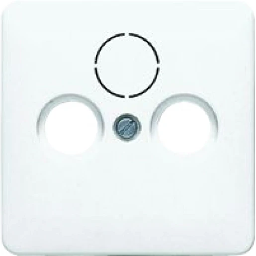 Jung CD range centraalplaat cd500 Satelliet 1 connector Zonder label wit CD561SATWW