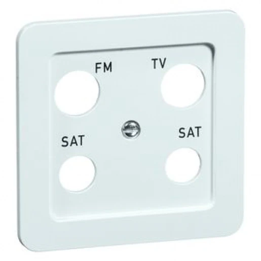 Peha standaard centraalplaat antennedoos Antenne-aansluitdoos, coax 1 connector Zonder label wit 00146911