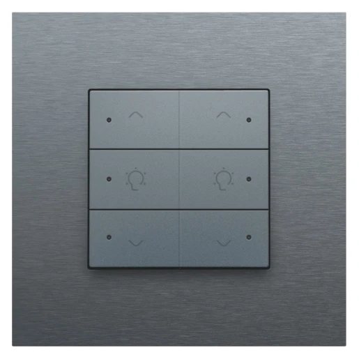 Niko Home Control Bediening dimming 6-voudig grijs inbouw IP20 220-52046