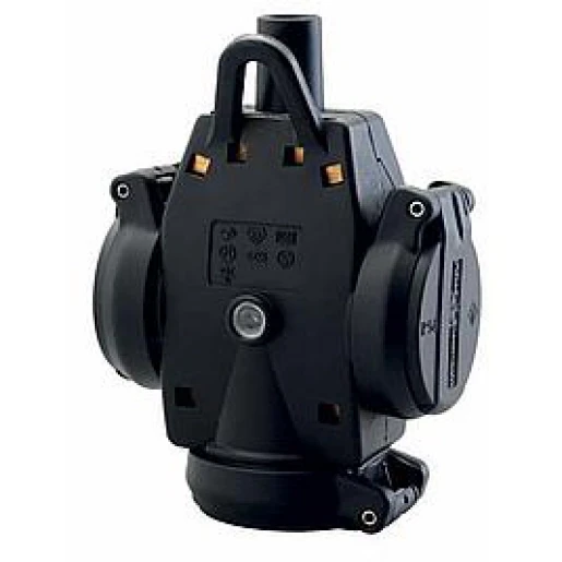 ABL 3vdg hangkoppeling 3x2,5mm2 zwart/zwart IP54 2Comp